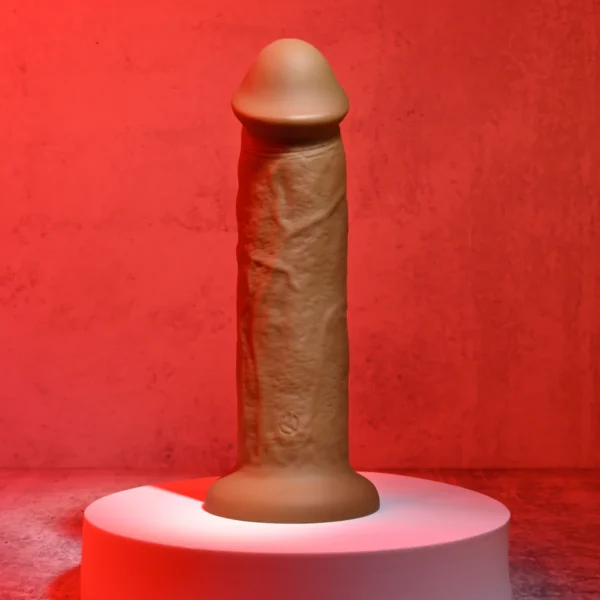 Evolved 7" Girthy Vibrating Dong - Image 6
